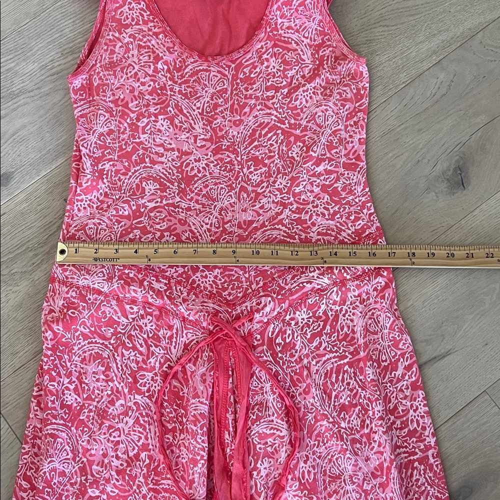 Fresh Produce Maxi Dress Size Large Sleeveless Tied Waist Raw Hem Beach - Picture 7 of 9